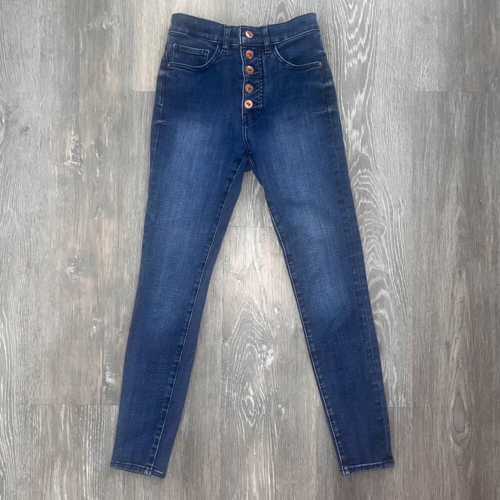 Express 00R High Rise Skinny Jeans - Super stretch! **Like New**